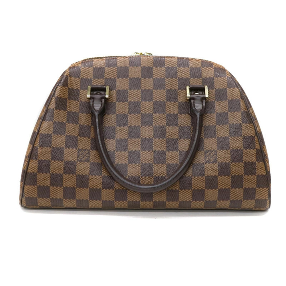 LOUIS VUITTON Rivera Handbag Damier Canvas Ebene Brown LV